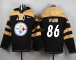 Wholesale Cheap Nike Steelers #86 Hines Ward Black Player Pullover NFL Hoodie