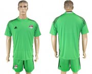 Wholesale Cheap Egypt Blank Green Goalkeeper Soccer Country Jersey