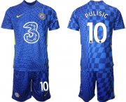 Wholesale Cheap Men 2021-2022 Club Chelsea FC home blue 10 Nike Soccer Jerseys