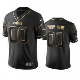 Wholesale Cheap Nike Chiefs Custom_chiefs Black Golden Limited Edition Stitched NFL Jersey