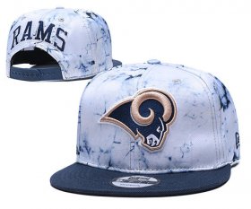 Wholesale Cheap Rams Team Logo Smoke Navy Adjustable Hat TX