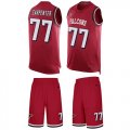 Wholesale Cheap Nike Falcons #77 James Carpenter Red Team Color Men's Stitched NFL Limited Tank Top Suit Jersey