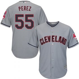 Wholesale Cheap Indians #55 Roberto Perez Grey Road Stitched Youth MLB Jersey