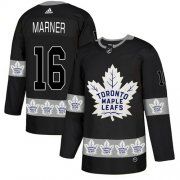 Wholesale Cheap Adidas Maple Leafs #16 Mitchell Marner Black Authentic Team Logo Fashion Stitched NHL Jersey