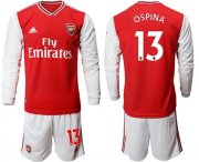 Wholesale Cheap Arsenal #13 Ospina Red Home Long Sleeves Soccer Club Jersey