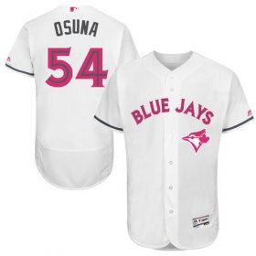 Wholesale Cheap Blue Jays #54 Roberto Osuna White Flexbase Authentic Collection Mother\'s Day Stitched MLB Jersey