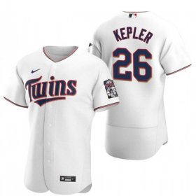 Wholesale Cheap Men\'s Minnesota Twins #26 Max Kepler White Flex Base Stitched Jersey