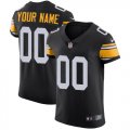 Wholesale Cheap Nike Pittsburgh Steelers Customized Black Alternate Stitched Vapor Untouchable Elite Men's NFL Jersey