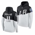 Wholesale Cheap Adidas Los Angeles Kings #11 Anze Kopitar Men's 2020 Stadium Series White Black NHL Hoodie
