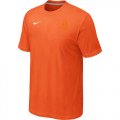 Wholesale Cheap Nike Holland 2014 World Small Logo Soccer T-Shirt Orange