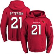 Wholesale Cheap Nike Cardinals #21 Patrick Peterson Red Name & Number Pullover NFL Hoodie