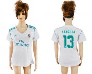 Wholesale Cheap Women's Real Madrid #13 K.Casilla Home Soccer Club Jersey