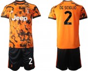 Wholesale Cheap Men 2020-2021 club Juventus Second away 2 orange Soccer Jerseys