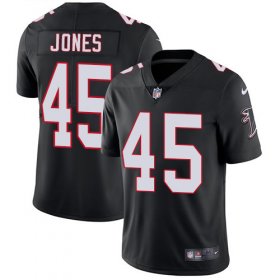 Wholesale Cheap Nike Falcons #45 Deion Jones Black Alternate Men\'s Stitched NFL Vapor Untouchable Limited Jersey