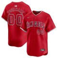Cheap Men's Los Angeles Angels Active Player Custom Red Alternate Limited Baseball Stitched Jersey