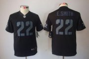 Wholesale Cheap Nike Cowboys #22 Emmitt Smith Black Impact Youth Stitched NFL Limited Jersey