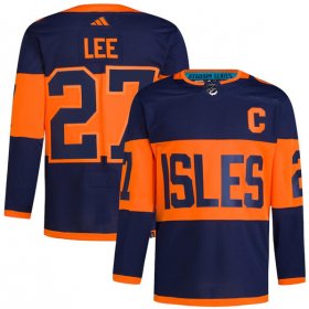 Cheap Men\'s New York Islanders #27 Anders Lee Navy 2024 Stadium Series Stitched Jersey