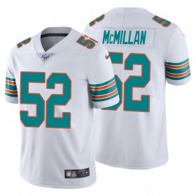 Wholesale Cheap Nike Dolphins #52 Raekwon Mcmillan White Alternate Men\'s Stitched NFL 100th Season Vapor Untouchable Limited Jersey