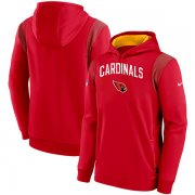 Wholesale Cheap Men's Arizona Cardinals Red On The Ball Pullover Hoodie