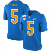 Wholesale Cheap Pittsburgh Panthers 5 Ejuan Price Blue 150th Anniversary Patch Nike College Football Jersey