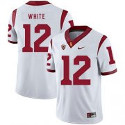 Wholesale Cheap USC Trojans 12 Charles White White College Football Jersey