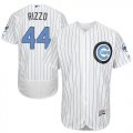 Wholesale Cheap Cubs #44 Anthony Rizzo White(Blue Strip) Flexbase Authentic Collection Father's Day Stitched MLB Jersey