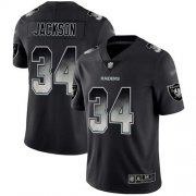 Wholesale Cheap Nike Raiders #34 Bo Jackson Black Men's Stitched NFL Vapor Untouchable Limited Smoke Fashion Jersey