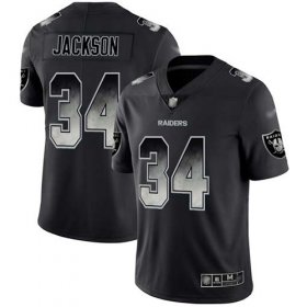 Wholesale Cheap Nike Raiders #34 Bo Jackson Black Men\'s Stitched NFL Vapor Untouchable Limited Smoke Fashion Jersey