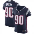 Wholesale Cheap Nike Patriots #90 Malcom Brown Navy Blue Team Color Men's Stitched NFL Vapor Untouchable Elite Jersey