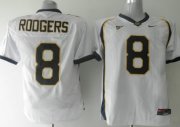 Wholesale Cheap California Golden Bears #8 Rodgers White Jersey