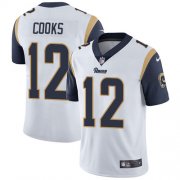 Wholesale Cheap Nike Rams #12 Brandin Cooks White Men's Stitched NFL Vapor Untouchable Limited Jersey