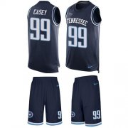 Wholesale Cheap Nike Titans #99 Jurrell Casey Navy Blue Team Color Men's Stitched NFL Limited Tank Top Suit Jersey