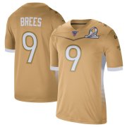 Wholesale Cheap New Orleans Saints #9 Drew Brees Nike 2020 NFC Pro Bowl Game Jersey Gold