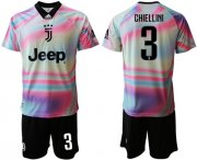 Wholesale Cheap Juventus #3 Chiellini Anniversary Soccer Club Jersey
