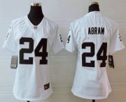 Wholesale Cheap Women's Las Vegas Raiders #24 Johnathan Abram White 2017 Vapor Untouchable Stitched NFL Nike Limited Jersey
