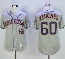 Wholesale Cheap Astros #60 Dallas Keuchel Grey Flexbase Authentic Collection Stitched MLB Jersey
