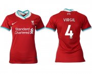 Wholesale Cheap Women 2020-2021 Liverpool home aaa version 4 red Soccer Jerseys