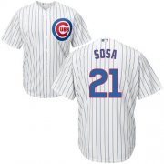 Wholesale Cheap Cubs #21 Sammy Sosa White Home Stitched Youth MLB Jersey