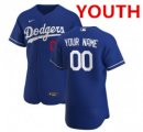 Wholesale Cheap Youth Nike los angeles dodgers blue flex base custom jersey