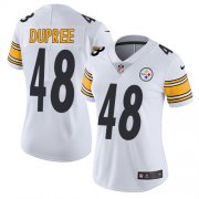 Wholesale Cheap Nike Steelers #48 Bud Dupree White Women's Stitched NFL Vapor Untouchable Limited Jersey