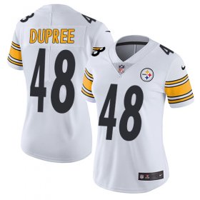 Wholesale Cheap Nike Steelers #48 Bud Dupree White Women\'s Stitched NFL Vapor Untouchable Limited Jersey