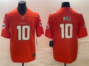 Cheap Men's Miami Dolphins #10 Tyreek Hill Orange Vapor Untouchable Limited Football Stitched Jersey