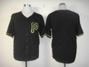 Wholesale Cheap Pirates Blank Black Fashion Stitched MLB Jersey