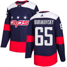 Wholesale Cheap Adidas Capitals #65 Andre Burakovsky Navy Authentic 2018 Stadium Series Stitched NHL Jersey