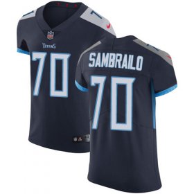 Wholesale Cheap Nike Titans #70 Ty Sambrailo Navy Blue Team Color Men\'s Stitched NFL Vapor Untouchable Elite Jersey
