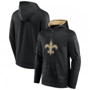 Wholesale Cheap Men's New Orleans Saints Black On The Ball Pullover Hoodie
