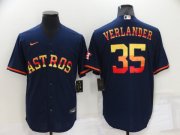 Wholesale Cheap Mens Houston Astros #35 Justin Verlander 2022 Navy Cool Base Stitched Jersey