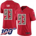 Wholesale Cheap Nike Buccaneers #93 Ndamukong Suh Red Men's Stitched NFL Limited Rush 100th Season Jersey
