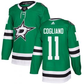 Cheap Adidas Stars #11 Andrew Cogliano Green Home Authentic Youth Stitched NHL Jersey