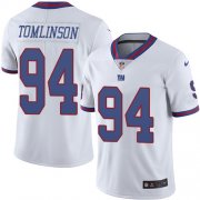 Wholesale Cheap Nike Giants #94 Dalvin Tomlinson White Men's Stitched NFL Limited Rush Jersey
